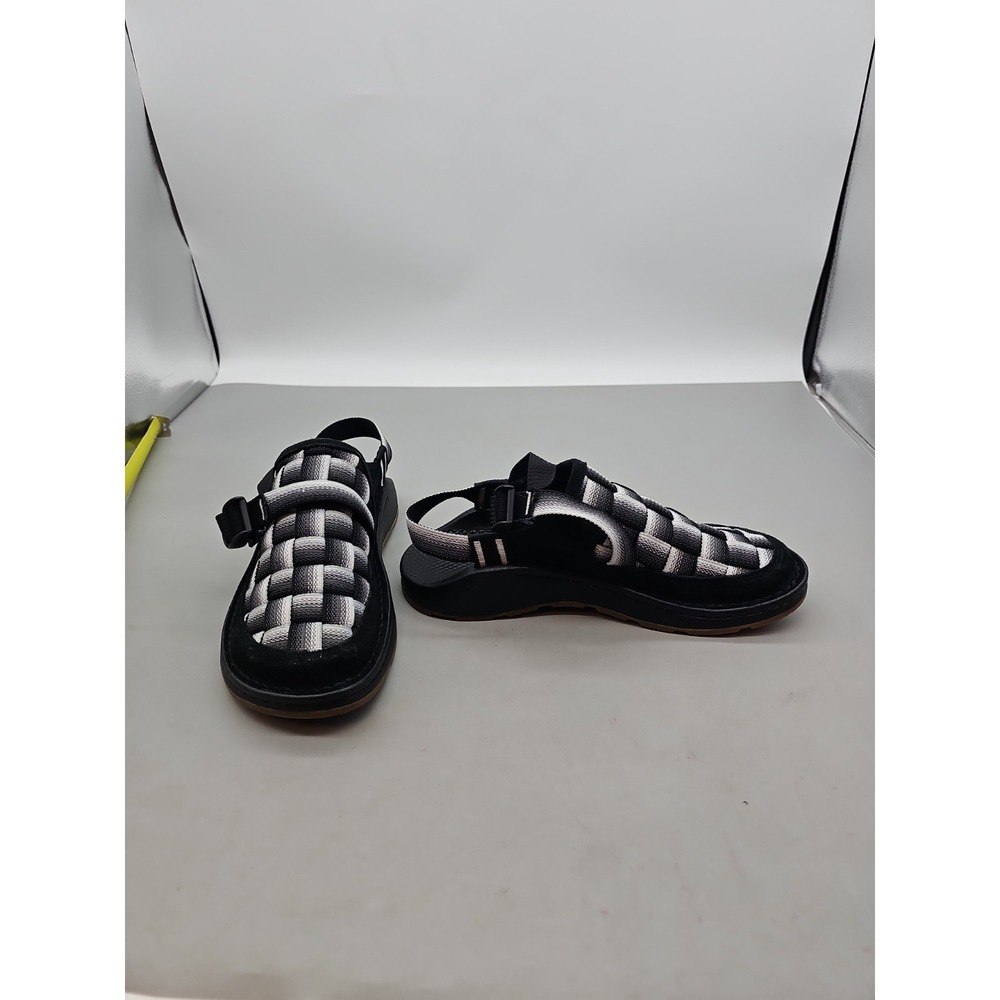 Chaco Canyon Woven Clog Fade B W women's Black plaid‎ Size 9 New